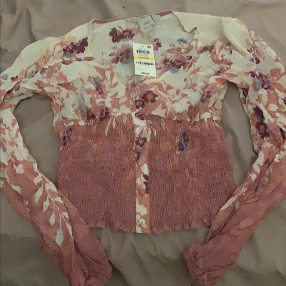 American Rag Top long sleeve crop